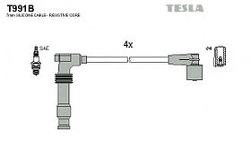 Высоковольтные провода TESLA OPEL Astra/Vectra/Corsa/Zafira 1.4-2.0i 16V 91-05 (короткий наконечник)
