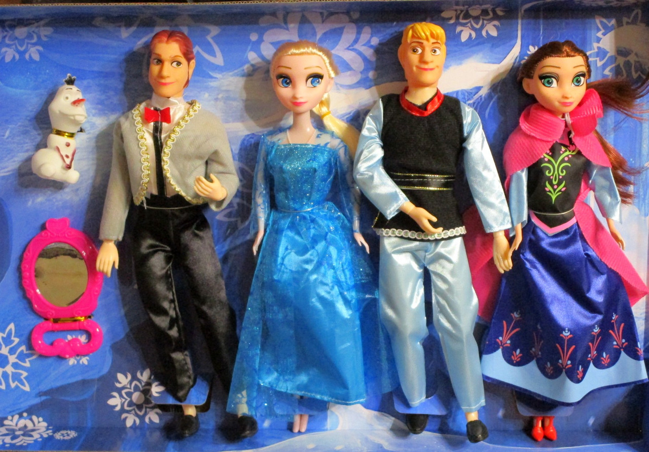 Набор из кукол "Холодное сердце" Эльза, Анна, Ханс, Кристофф и Олаф