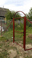 Забор из оцинкованной сетки-рабица высотой 1,8 м  17