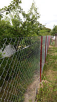 Забор из оцинкованной сетки-рабица высотой 1,8 м  21