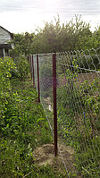 Забор из оцинкованной сетки-рабица высотой 1,8 м  22