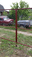 Забор из оцинкованной сетки-рабица высотой 1,8 м  23