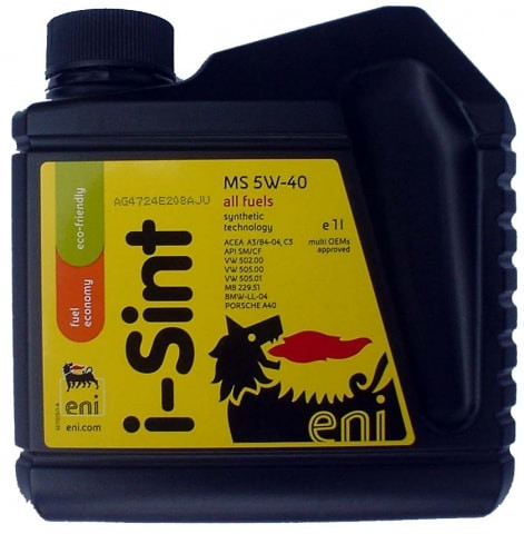 Моторное масло ENI I-SINT 5W-40 1л - фото 1 - id-p55411034