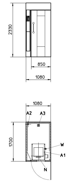 Шкаф Расстоечный Miwe Mgt 2 1Дверь/ 2Тележки 400/600 - фото 1 - id-p55973921