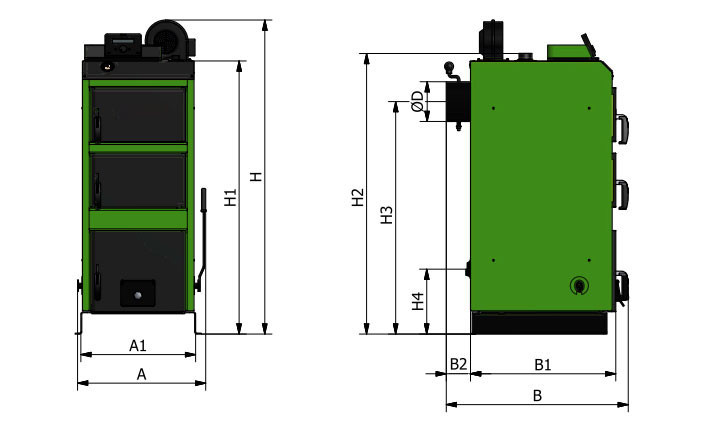 Твердотопливный котел Sakovich WG LUX 36 кВт - фото 3 - id-p50583832