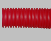 Труба гофрированная (пешель), красного цвета, 18/23, упаковка 50м