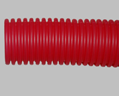 Труба гофрированная (пешель), красного цвета, 26/32, 50м - фото 2 - id-p58887950