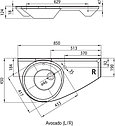 УМЫВАЛЬНИК RAVAK AVOCADO 85X45 С ОТВ. СЛЕВА, фото 3