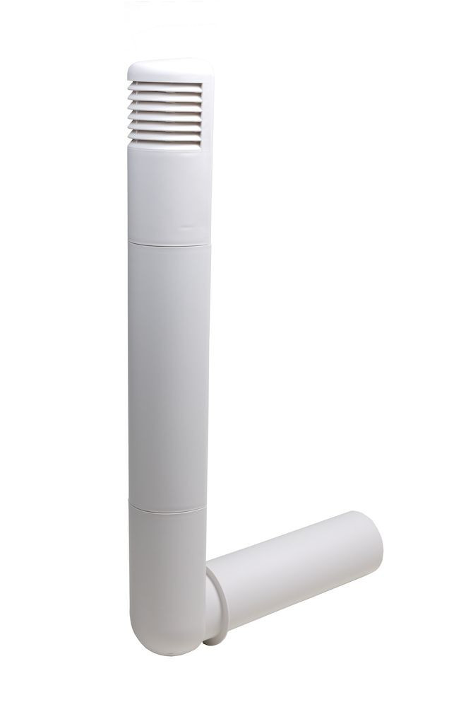 Дефлектор цокольный Ross Vilpe 125 мм (беж, малярно-белый) - фото 2 - id-p5935920