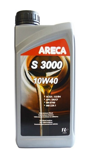 Моторное масло ARECA 12101 S3000 10W-40 1л - фото 1 - id-p55411130