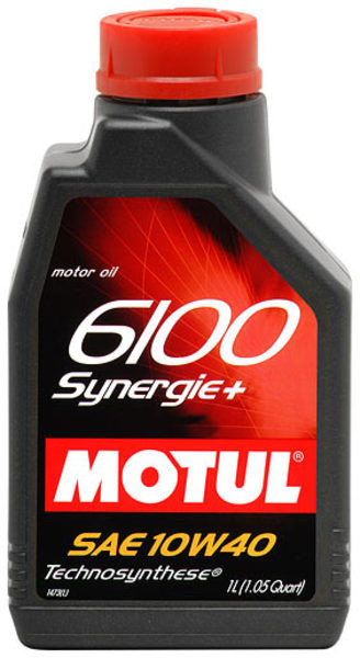 Моторное масло MOTUL 108646 6100 Synergie+ 10W-40 1л (замена 102781)