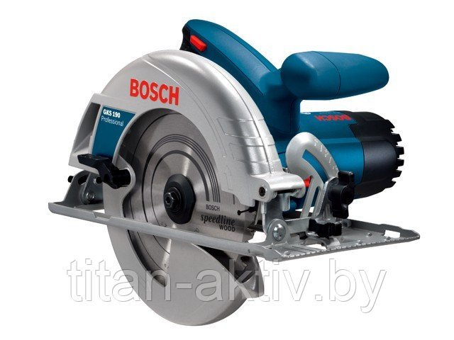 Циркулярная пила BOSCH GKS 190 в кор. (1400 Вт, 190х30 мм, до 70 мм) - фото 1 - id-p59010996