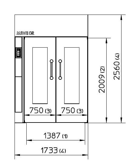 Шкаф Расстоечный Miwe Mgt 2 Двери/2 Тележки 600Х800