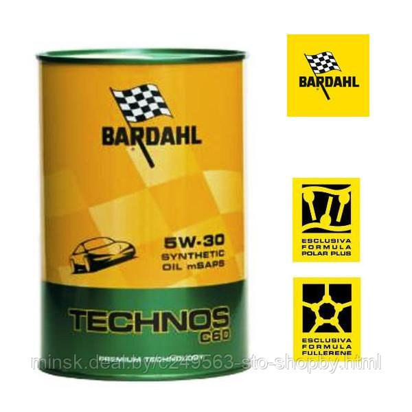 Масло моторное синтетическое BARDAHL TECHNOS mSAPS 5w30 1л C3 / SN-CF ...