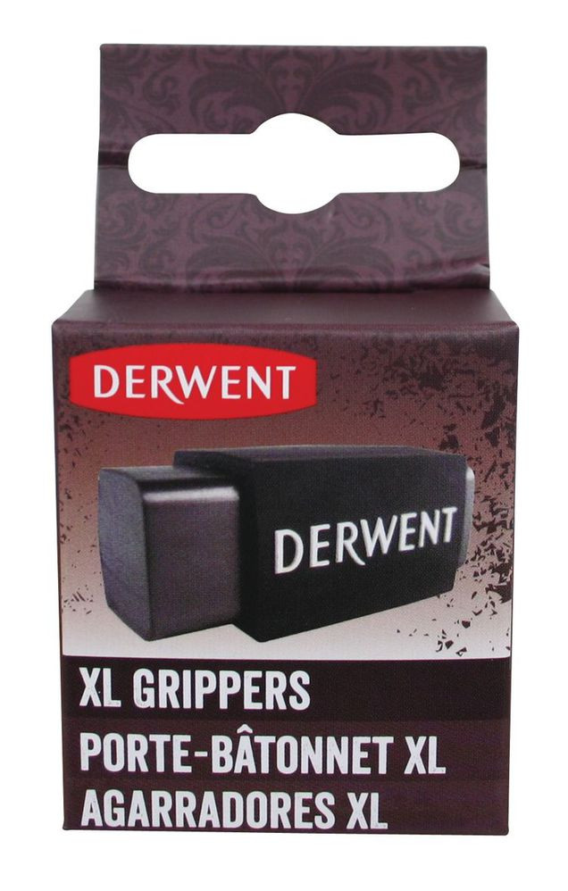 Держатель большой для угля и графита XL (2шт в блистере (каучук), Derwent - фото 2 - id-p59063444