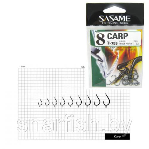 Крючки SASAME Original CARP F-759 №2 - фото 1 - id-p59162311