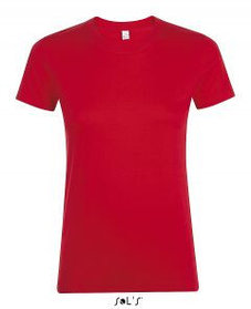 Женская футболка Regent красного цвета для нанесения логотипа
