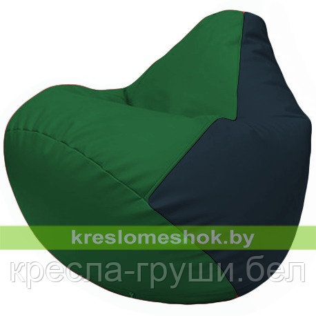 Кресло мешок Груша Г2.3-0115 зелёный и синий