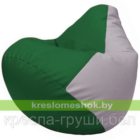 Кресло мешок Груша Г2.3-0125 зелёный и сиреневый