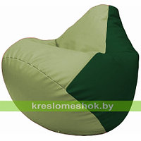 Кресло мешок Груша Г2.3-0401 оливковый и зелёный
