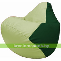 Кресло мешок Груша Г2.3-0401 светло-салатовый и зелёный