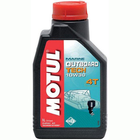 Масло для 4-х тактного лодочного мотора Motul Outboard Tech 4T 10W30 1L, фото 2