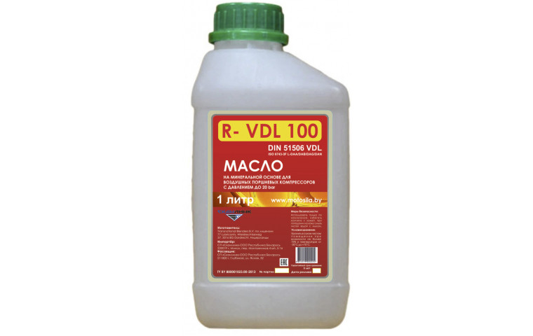 Масло компрессорное COMPRESSOR OIL VDL 100, 1л: продажа, цена в Гомеле .