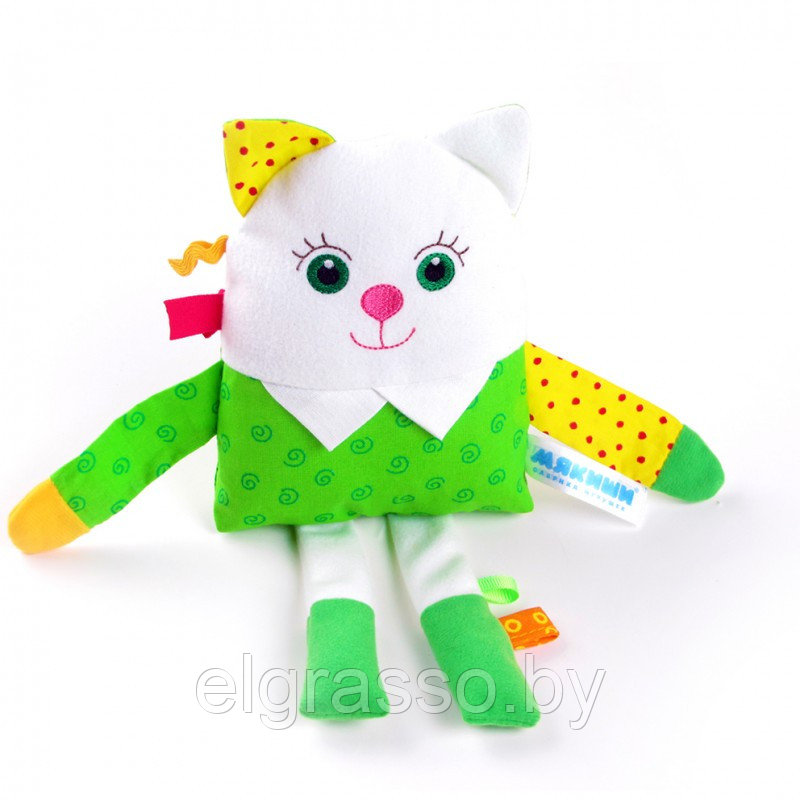 Мягкая игрушка погремушка "Мой котенок", Мякиши