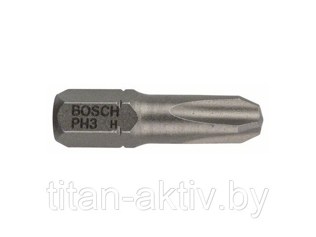 Насадка (бита) крестообразная PH3 25 мм BOSCH Extra Hart ( посадочн. шестигранник 1/4 "") - фото 1 - id-p59065486