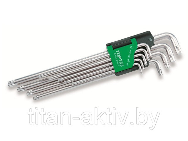 Набор ключей Torx T10-Т50 9шт экстра-длин. TOPTUL