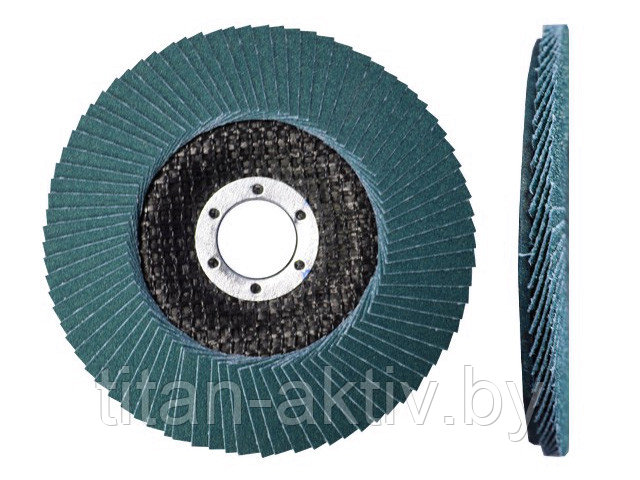 Круг лепестковый 150х22мм ZK80 ST плоск. КЛТ1 LUGAABRASIV