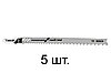 Пилка лобз. по дереву с гвоздями T345XF (5 шт.) BOSCH (пропил прямой, грубый, быстрый рез в материал, фото 2