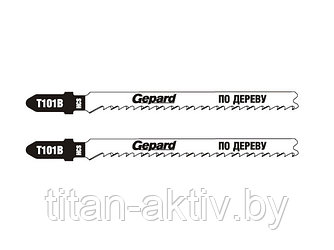 Пилка лобз. по дереву T101B (2 шт.) GEPARD (по ламинату)