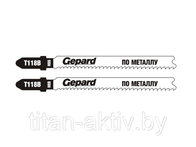 Пилка лобз. по металлу T118B (2 шт.) GEPARD