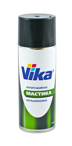 VIKA И585 Аэрозоль мастика антигравийная черная окрашиваемая 520мл, фото 2
