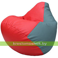 Кресло мешок Груша Г2.3-0936 красный и голубой