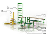 Стул малый оборудование для ЛФК, фото 2