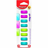 Магниты "Maped", цветные, прямоугольные, 27 мм,8 шт, фото 2