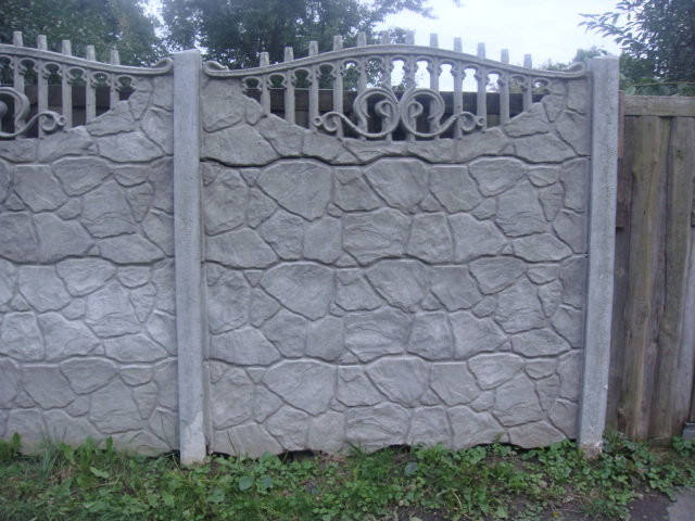 Забор железобетонный - "Булыжник", "Скола" - фото 1 - id-p59231555