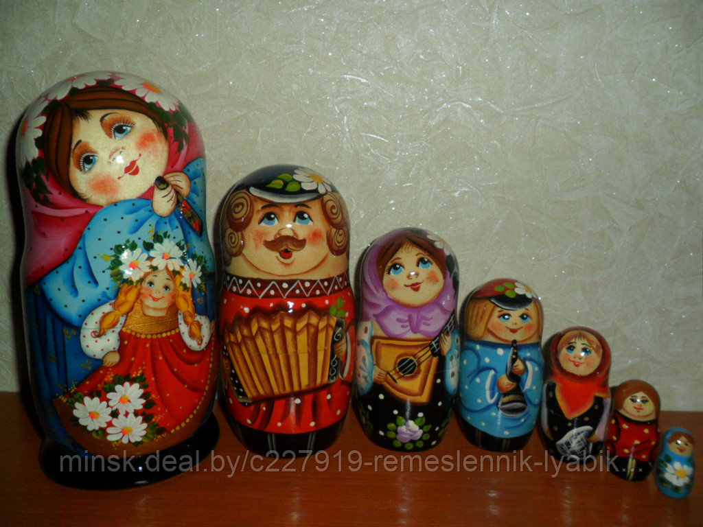 Матрёшка на 7 частей! Ручной работы!