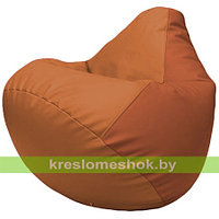 Кресло мешок Груша Г2.3-2023 оранжевый и тёмно-оранжевый