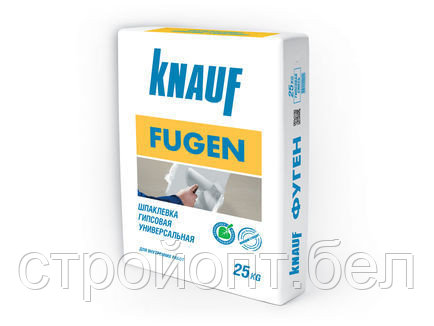 Гипсовая шпатлевка для заделки стыков ГКЛ KNAUF FUGEN (Кнауф Фуген) (белая), 25 кг, РФ, фото 2