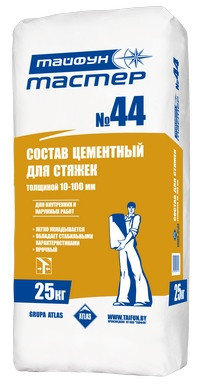 Стяжка цементная Тайфун Мастер ТМ-44, 25 кг, фото 2