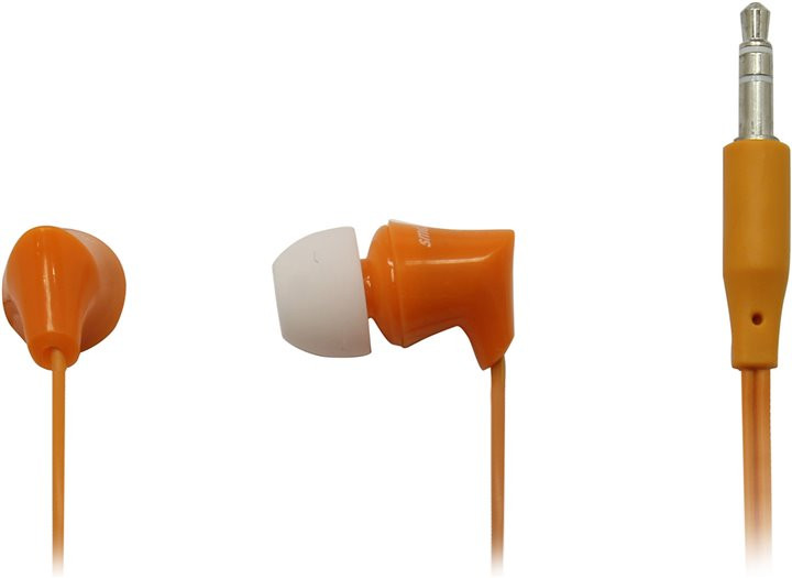 Внутриканальные наушники Smartbuy JUNIOR, оранжевые (SBE-550)