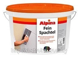 Alpina. Шпатлевка белая для внутр. отделки полимерн. однокомпонентная дисперсия Alpina Feinspachtel 15кг