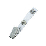 Клипса металлическая с прозрачным ремешком 100 шт./упак., фото 3