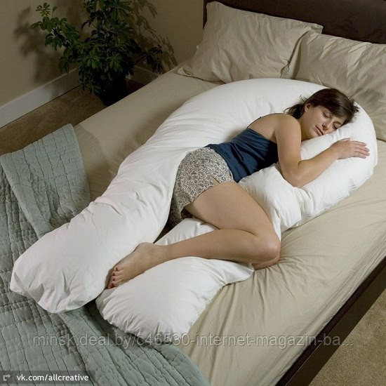 Самая большая подушка для беременных. U форма ХЛ. Бигпил.(420см -170см) + наволочка. - фото 1 - id-p2364242