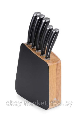 Набор ножей 5 шт. с деревянным блоком Gerlach Loft - фото 3 - id-p59448522