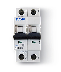 Eaton PL7 2P 2A, тип B, 10кА, 1М Автоматический выключатель