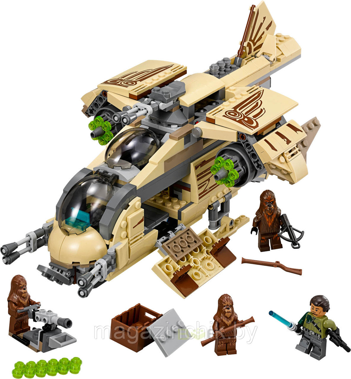 Конструктор Звездные войны Bela 10377 Боевой корабль Вуки, 569 дет., аналог Lego Star Wars 75084 - фото 4 - id-p59466050